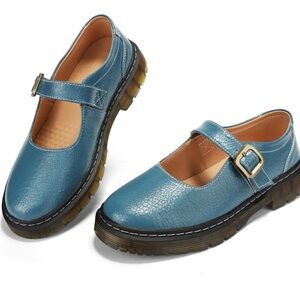 Umilake Mary Jane Flat Shoes
Comfort Platform Buckle Ankle Strap Flats, 11/386